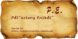 Pásztory Enikő névjegykártya